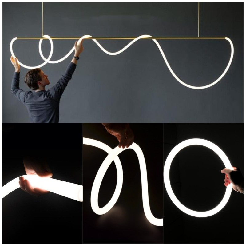Round Led Neon Flex Light Strip 360 Degrees 25mm Diamater Neon Led Rope Lights IP67