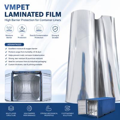 150μm VMPET Laminated Film for Shipping Container Insulation and Moisture Barrier Protection