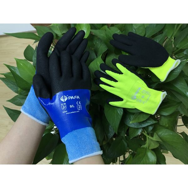 Kids Gardening And Agriculture Polyester Yarn Nitrile Gloves