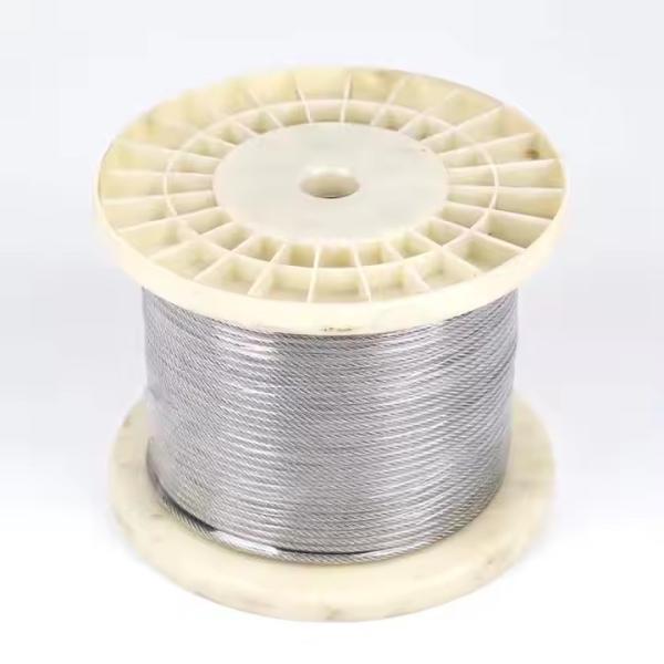Cable d'aéronef en acier galvanisé de 480 lb résistance à la rupture pour la construction lourde 7x7