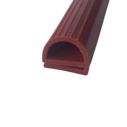Transparent Sun Resistant D Shape Flexible Rubber Door Seal Silicone Profile for Oven