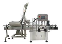 Máquina tampando automática do folha de Flandres servo da movimentação para o frasco de vidro