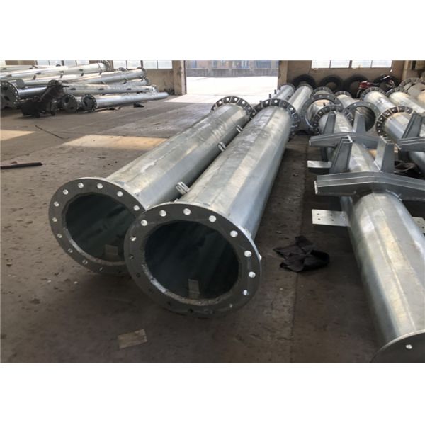 Transmisión postes/poste eléctrico de acero de la corriente eléctrica para la línea de transmisión de poder