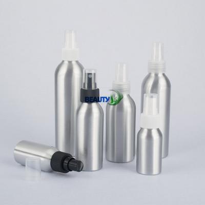Empty metal cosmetic Packaging refillable aluminum hair salon Fine Mist Spray Bottles