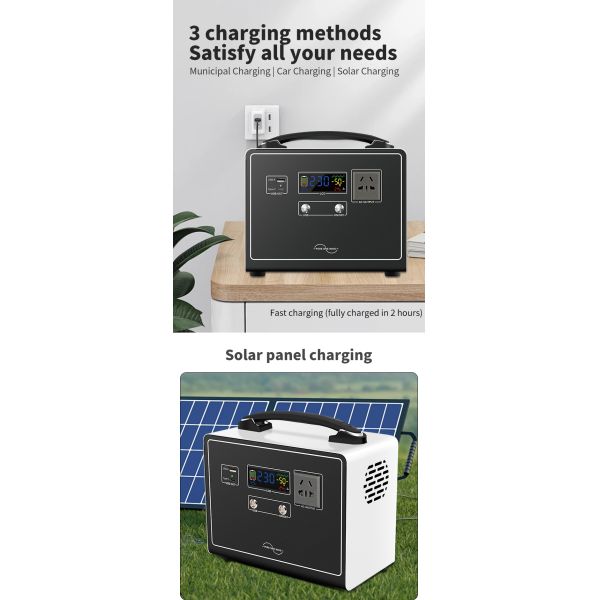 300W Camping solar energy generator  Modified Sine Wave For Emergency Power Backup