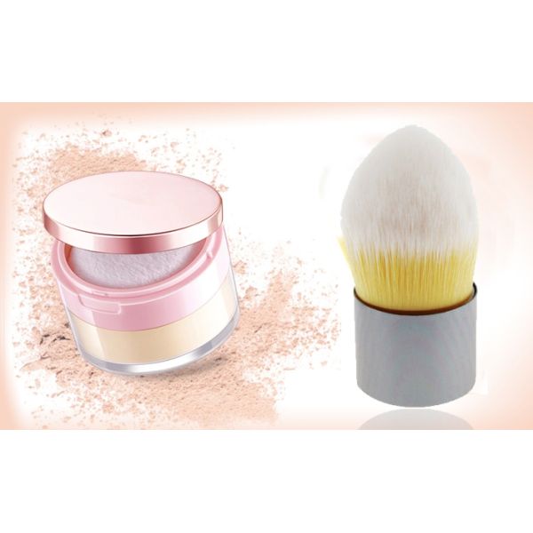 Dome Synthetic Hair Tapered Kabuki Brush Foundation Makeup Brush With Pouch