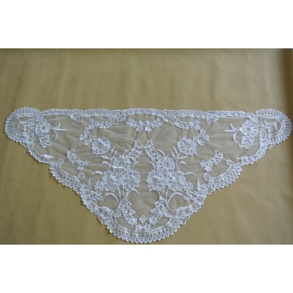 elegant embroidered Barcelona veil  Authentic Spanish Medallion Mantillas