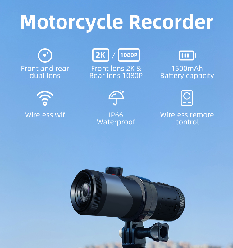 Video Helmet Cameras 4K Professional Digital Motorcycle Recorder for Moto