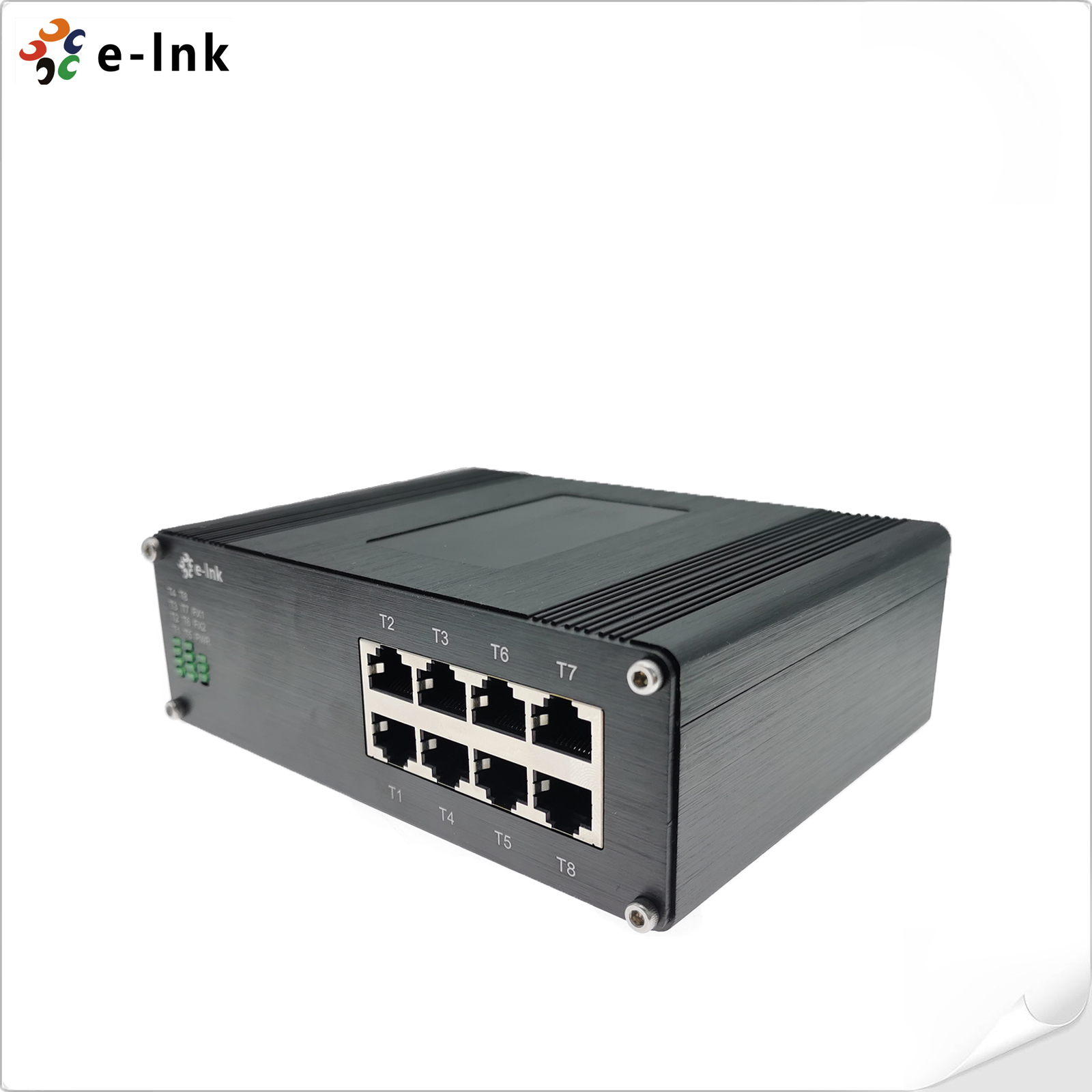 Инжектор Sfp Poe рельса Din переключателя сети IEEE 802.3az 8 гаван промышленный