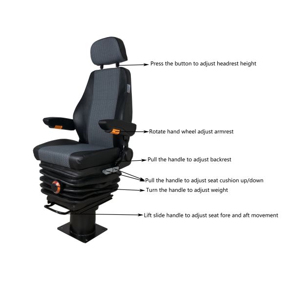 Factory Directly Supply Mechanical Suspension Adjustable Backrest Replacement Seats