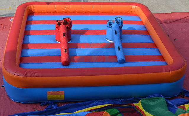 Red and Blue Gladiator Joust Inflatable Sport Games for Kids and Adults
