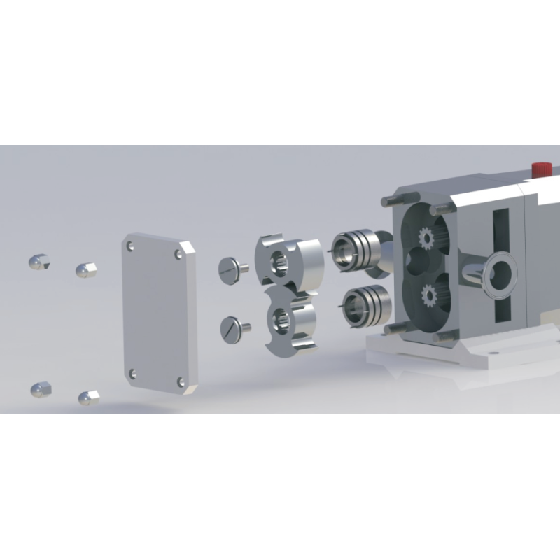Heavy Duty Industrial Cam Rotor Pump Abrasion Resistant Stainless Steel Construction Dry Run Capability For Wastewater Oil Lubricants Transfer