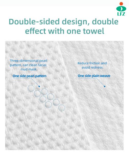 Ultra Thick 60 Count Disposable face towel Lint- free for Skincare and Makeup Remover