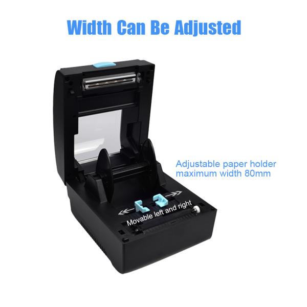 80MM Thermal Barcode Printer Bluetooth Thermal Sticker Label Printer 160mm/Sec