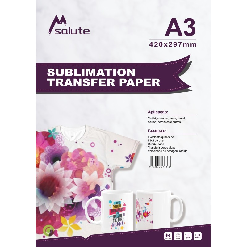 Digital Printing Sublimation Heat Transfer Paper 35g - 100g With Matte Smooth Surface