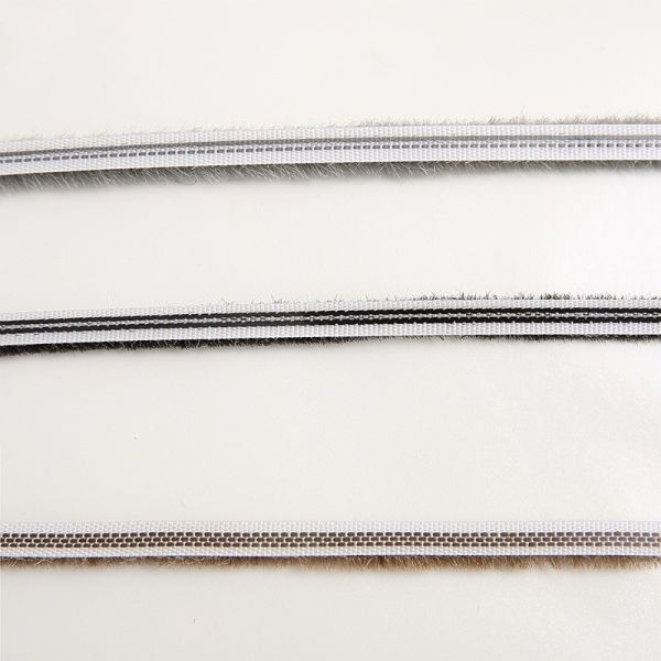 Customized Applications Wool Pile Weather Strip with 3-25mm Pile Height