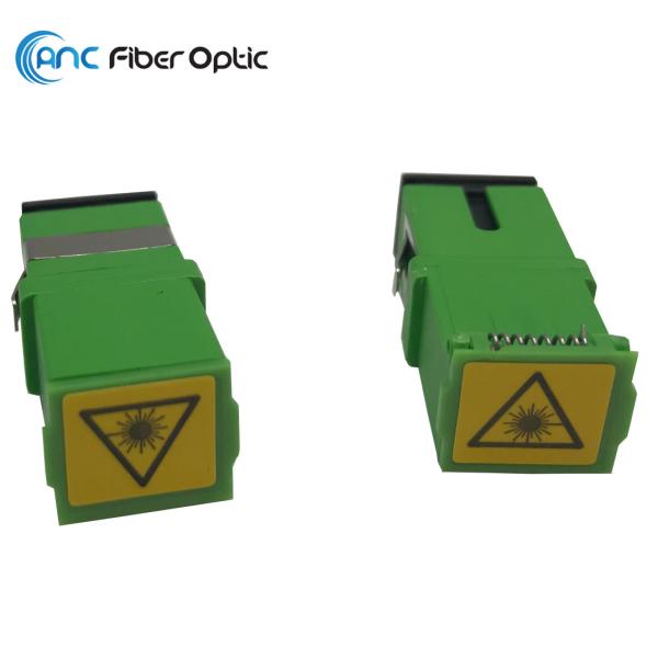 SM Flangeless Fiber Optic Adapters Simplex Auto Shutter SC APC Adapter