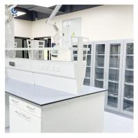 Tabla de laboratorio de banco de altura ajustable, muebles de laboratorio del hospital antialcalino
