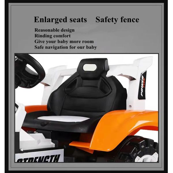 2023 Niños Tractor eléctrico En coche para niños 6V Jugador de música Rango de edad 5-7 años