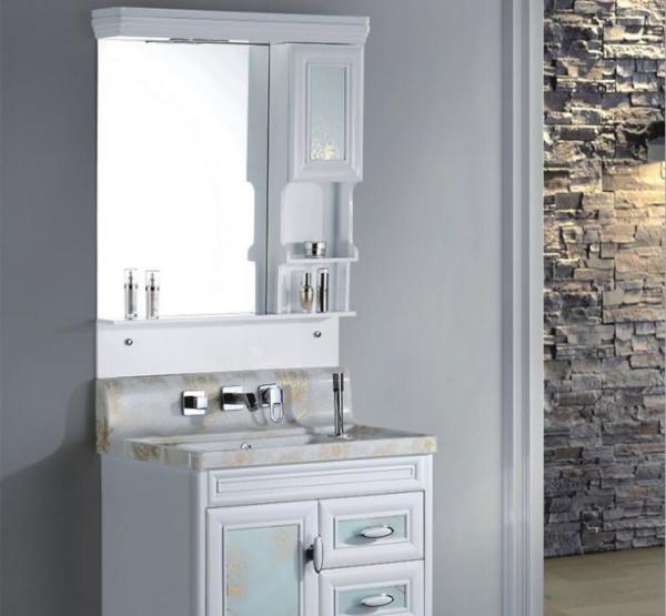 80 X48/cm PVC bathroom cabinet / wall cabinet / hung cabinet / white color for bathroom
