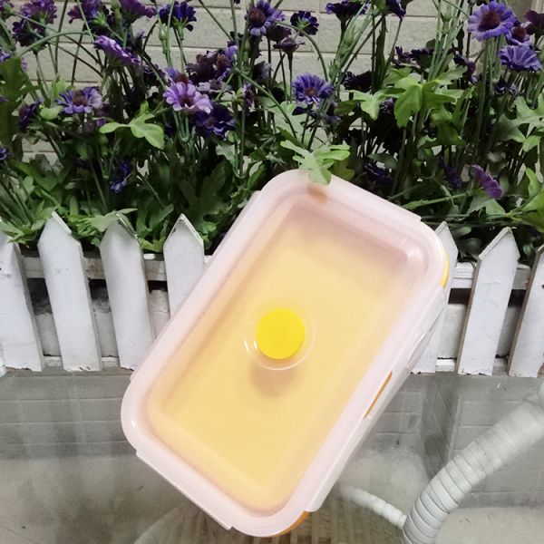 high quality household items silicone collapsible lunch box food organizer lunch container