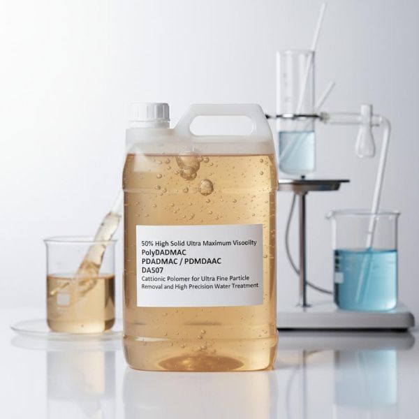 50% High Solid Ultra Maximum Viscosity PolyDADMAC Quaternary Ammonium Polymer for Ultra Fine Particle Removal in High Precision Water Treatment