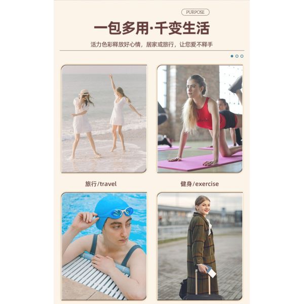 LARGE CAPACITY DRY AND WET SEPARATION MAKEUP BAG WOMEN'S PORTABLE COSMETICS STORAGE BAG 2024 NEW TOILETRY BAG TRAVEL BAG