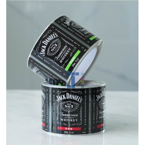 Matte Personalized Mini Wine Bottle Labels Rolls Sheets Packaging