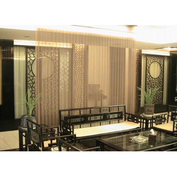 Durable Lightweight Metal Coil Drapery With Color Customized Wire Diameter 1.6mm