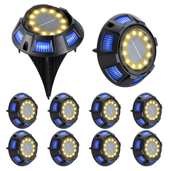 3V Input Voltage Solar Underground Light for Garden Park Decoration in ABS/Aluminium