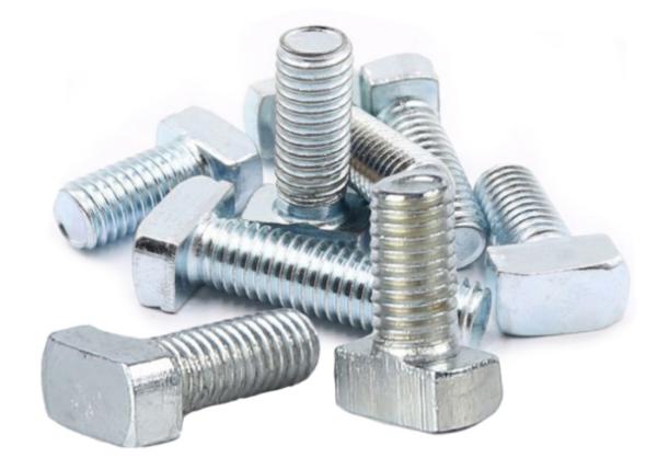 High Strength Grade Class 4.8 8.8   Carbon Steel Metal bolt Square Head Bolt  Zinc plated