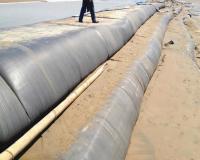 O geotêxtil Geotube da ensecadeira da terraplenagem do quebra-mar que seca ensaca o recipiente de Geo