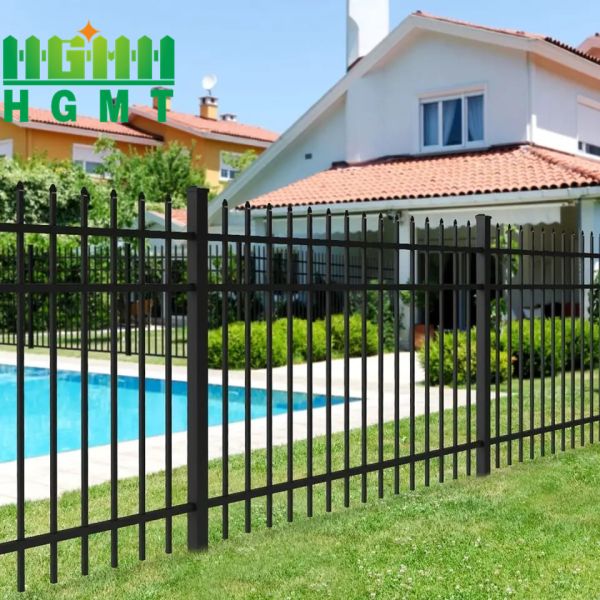 Clean Easy‑Wipe Tubular Steel Fence For Dusty Environment