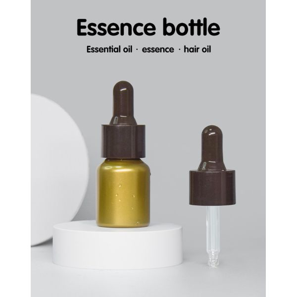 15 ml PETG Cor e Logotipo personalizados PET Caixa de óleo para cabelo garrafa de cuidados com a pele embalagem soro embalagem UKD04