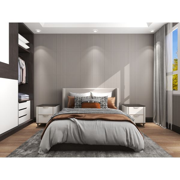 Moderno estilo 3D de madera panel de pared de cubierta de pegatinas con tecnología a prueba de agua