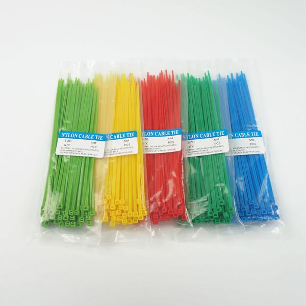 Electrical Colour Cable Ties Environmental Friendly Standard Lightweight