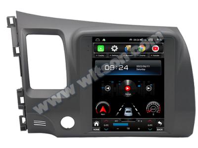 9.7'' Tesla Vertical Screen For Honda Civic 2005-2012 Left Hand Driver  Android Car Player