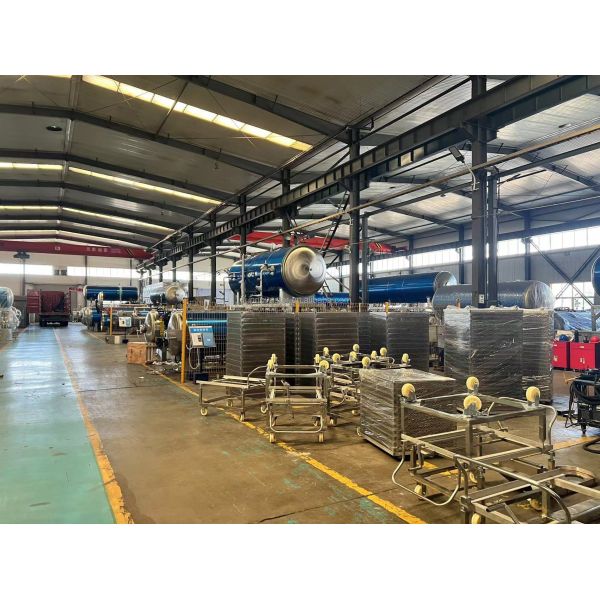 Cylindrical Pressure Vessel Water Spray Autoclave for Canned Fried Fish Sardines Tuna