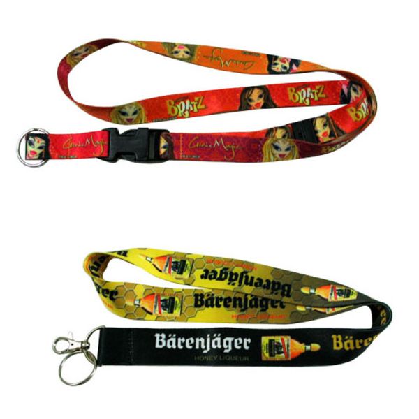 Nylon Plain Logo Printed Lanyard Sublimation Polyester 900mm Length