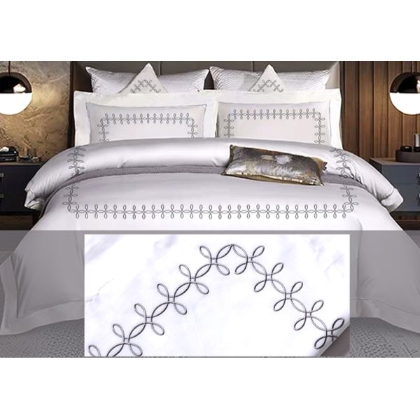 4 pièces de design de luxe ensemble de literie imprimé literie de mariage type de mariage kit en quatre pièces