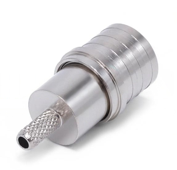 DC-6GHz QMA Male Connector Crimping Type RF Coaxial Cable Connectors For Rg316 Coaxial Cable