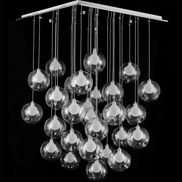 Stairs Floor House glass box pendant light fixtures for indoor decoration (WH-GP-11)