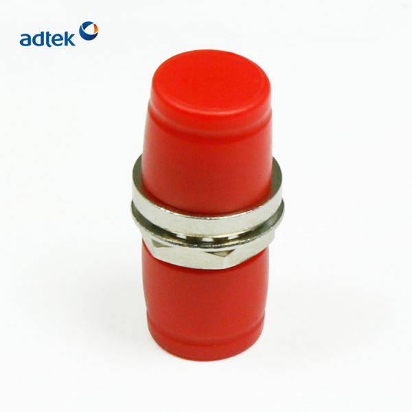 Round Head FC Fiber Optic Adapter Accessory Red Plastic Jacket