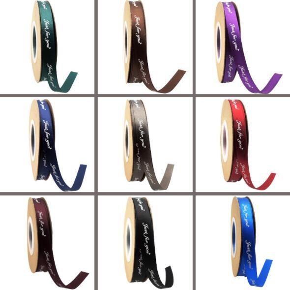 25 yards / piece Gift Packing Materials Polyester Satin Ribbon For Gift Wrapping