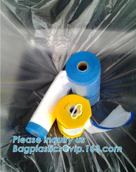 Assorted Masking Paper For Automotive Painting Covering Masking Paper Plastic Pretaped Masking Film Protection Covering