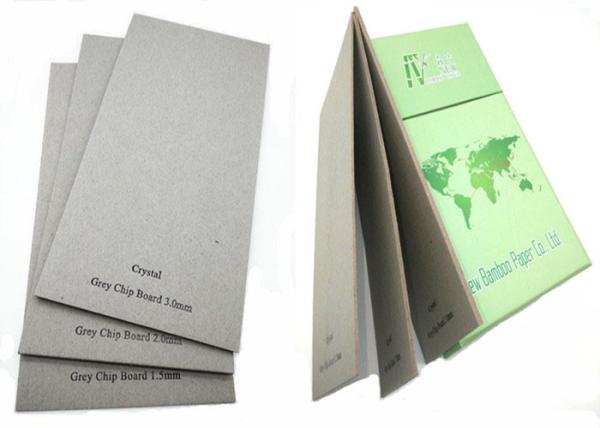 Glossy AA 2mm 1300GSM Grey Chipboard , Degradable Grey Board Paper