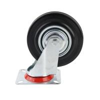 Roues de roulement en caoutchouc à rouleaux lourds, à bande de roulement non marquante et à capacité de charge de 100 kg