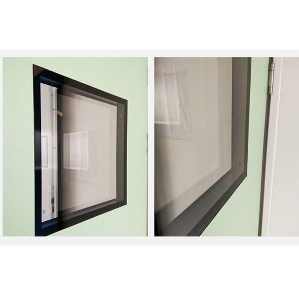 Hospital Double Pharmaceutical Clean Room Door 1.2mm frame EPDM seal rubber