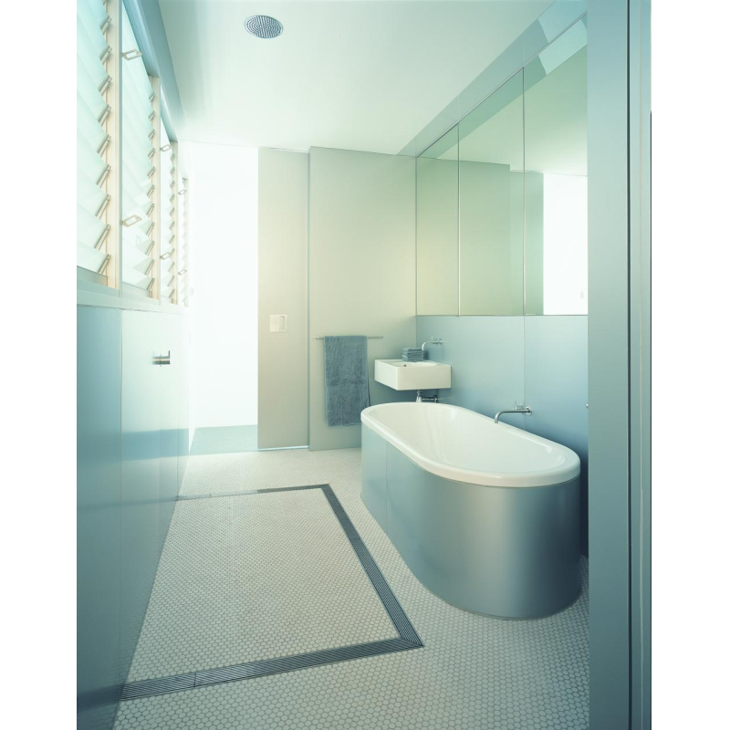 Modern Simple Fashion SS 304 316 Stainless Steel Linear Showroom Floor Drain Invisible