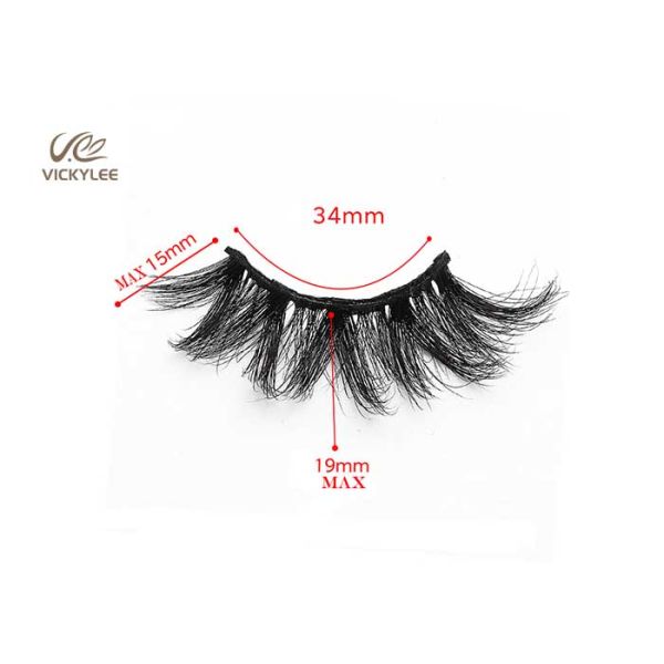 Natural Mink Hair Fan Shaped 14MM 3D Volume Lashes